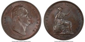 William IV 1/2 Penny 1837 MS63 Brown PCGS, KM706, S-3847. Light cobalt toning. 

HID09801242017