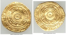 Fatimid. al-Aziz (AH 365-386 / AD 975-996) gold Dinar AH 385 (AD 995/6) VF, al-Mahdiya mint, A-703. 20.7mm. 3.89gm.

HID09801242017
