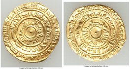 Fatimid. al-Mustansir (AH 427-487 / AD 1036-1094) gold Dinar AH 448 (AD 1057/8) VF, Misr mint, A-719A. 20.4mm. 3.96gm. 

HID09801242017