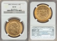 Charles III gold 100 Francs 1886-A AU55 NGC, Paris mint, KM99. AGW 0.9334 oz.

HID09801242017