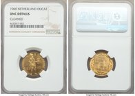 Juliana gold Ducat 1960 UNC Details (Cleaned) NGC, Utrecht mint, KM190.1. Sch-1078. AGW 0.1104 oz. 

HID09801242017