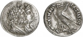 25-Afrique - Lagide
 Ptolémée IV (221-205)
 Tétradrachme - Alexandrie
 Av. : Bustes drapés à droite de Sérapis et d’Isis.
 Rv. : Un aigle à gauche...