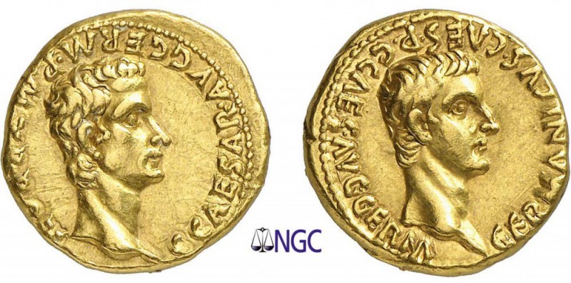 37-Caligula (37-41)
 Aureus - Rome (37-38)
 Av. : Tête nue de Germanicus à dro...