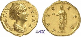 55-Faustine I, femme d’Antonin le Pieux
 Aureus - Rome (141-161)
 Av. : Buste drapé de Faustine à droite.
 Rv. : Vénus diadémée debout à gauche.
 ...