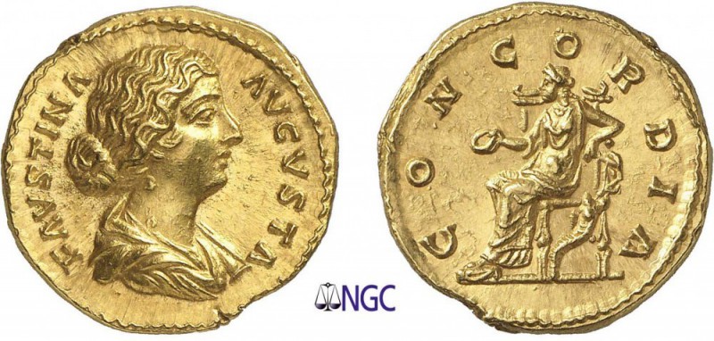 58-Faustine II, fille d'Antonin le Pieux
 Aureus - Rome (161-176)
 Av. : Buste...