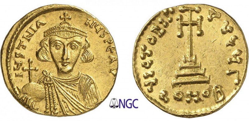 116-Justinien II, premier règne (685-695)
 Solidus - Constantinople (686-687)
...