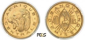 130-Afrique Equatoriale Française
 Epreuve en bronze-aluminium du 40 francs du
 concours de 1958 - Non daté - Cochet.
 Rarissime - 33 exemplaires....