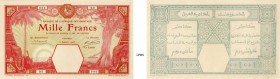 134-Afrique Occidentale Française
 Epreuve non filigranée du 1.000 francs - Conakry - Daté du 3 janvier 1903 - Alphabet 0.0 - N°000
 D'une insigne r...