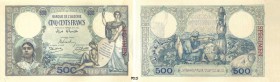 154-Algérie
 Spécimen filigrané du 500 francs - Type 1926 - Imprimé rouge : SPECIMEN au recto et au verso.
 Non daté - Sans alphabet ni numérotation...