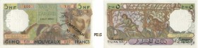 155-Algérie
 Spécimen filigrané du 5 nouveaux francs - Type 1950 modifié.
 Perforé : SPECIMEN - Imprimé : SPECIMEN N° 0177 - C.31-7-1959.C - Alphabe...
