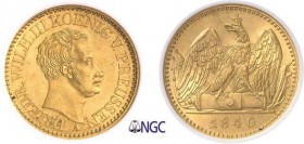 184-Allemagne - Prusse
 Frédéric Guillaume III (1797-1840)
 2 frédérics d’or - 1840 A Berlin.
 D’une qualité remarquable.
 Le plus bel exemplaire ...
