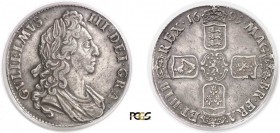 229-Angleterre
 Guillaume III (1694-1702)
 1 couronne - 1695 (octavo).
 Spink 3470 - KM 486
 TTB à Superbe - PCGS XF 45