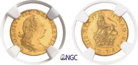 248-Angleterre
 Georges III (1760-1820)
 Epreuve sur flan bruni du 1/3 guinée or - 1776 - Richard Yeo.
 Tranche lisse - Frappe médaille.
 Très rar...
