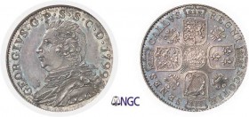 255-Angleterre
 George III (1760-1820)
 Epreuve du shilling - 1799 - J. Milton
 A l’effigie du Prince de Galles, futur Georges IV.
 Le seul exempl...