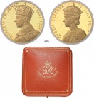 295-Angleterre
 Georges VI (1936-1952)
 Médaille en or dans son coffret de la Monnaie Royale Britannique - P. Metcalfe - 1937.
 Commémore le couron...