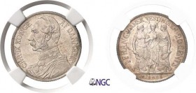 299-Antilles Danoises
 Christian IX (1863-1906)
 20 cents / 1 franc - 1905.
 Magnifique exemplaire.
 Exemplaire de la vente Heritage 3019 du 26 av...