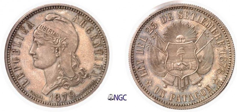 307-Argentine
 République (1862 à nos jours)
 Essai-Piéfort du 1 patacon - 187...