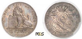 353-Belgique
 Léopold Ier (1831-1865)
 Epreuve en argent du 5 centimes - 1851.
 Très rare.
 Le seul exemplaire gradé.
 Dupriez 514 - KM manque
 ...