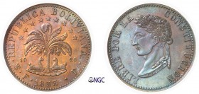 368-Bolivie
 République (1825 à nos jours)
 Epreuve en bronze sur flan bruni du 8 soles argent
 1853 FP PTS Potosi.
 Tranche lisse - Frappe médail...