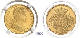 407-Brésil
 Jean Prince Régent (1799-1816)
 6.400 reis - 1816 R Rio.
 D’une qualité exceptionnelle pour cette année.
 Le plus bel exemplaire gradé...