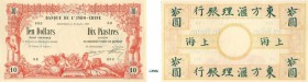 474-Chine - Shangaï - Concession Française (1849-1946)
 Epreuve non filigranée du 10 dollars / 10 piastres - Type 1901 - Décrets des 21 janvier 1875,...