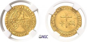600-France
 Henri VI (1422-1453)
 Angelot d’or - Emission du 24 mai 1427 - Couronne Paris.
 Magnifique exemplaire - Rarissime surtout dans cette qu...