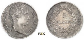 664-France
 Napoléon Ier (1804-1814)
 5 francs - 1807 A Paris.
 Très rare.
 25.0g - G. 583 - F. 306.1
 TTB à Superbe - PCGS XF 45