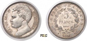676-France
 Napoléon II
 Essai du 5 francs - 1816.
 Frappé sur une 5 francs Napoléon Ier « Empire » (1809
 à 1815)
 Frappe d'époque - Coins neufs...