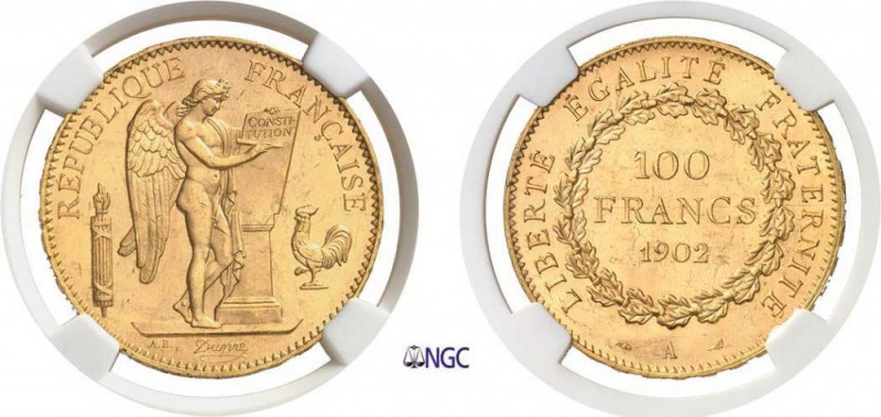 795-France
 IIIème République (1871-1940)
 100 francs or Génie - 1902 A Paris....