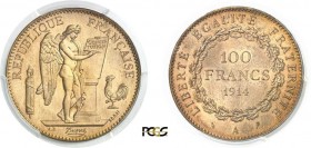 799-France
 IIIème République (1871-1940)
 Essai en bronze-aluminium du 100 francs or Génie - 1914 A Paris.
 D'une grande rareté - Quelques exempla...