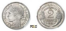 817-France
 Etat Français (1940-1944)
 Essai en fer du 2 francs Morlon - 1941.
 Rarissime et d’une qualité exceptionnelle.
 Le plus bel exemplaire...