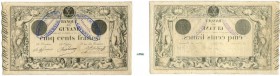 849-Guyane
 500 francs - Type 1852 à l’identique - Emis en 1888 - Non daté - Alphabet B - N°256.
 Unique - Billet illustrant le Kolsky.
 Epinglages...