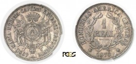 875-Honduras
 République (1839 à nos jours)
 Epreuve en cupro-nickel du 1 réal - 1870 - C. Tasset.
 Tranche lisse - Frappe monnaie.
 Très rare.
 ...