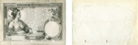 947-Indochine
 Epreuve dessinée et photographiée du recto du 100 piastres - Type 1922 non émis.
 10-10-22 G 100 $ au recto dans la marge - 1ère esqu...