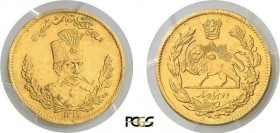 960-Iran
 Mozaffaredin (1313-1324 AH / 1896-1907)
 Epreuve en or du 2.000 dinars en argent - 1319 AH (1901).
 D’une grande rareté.
 Le seul exempl...