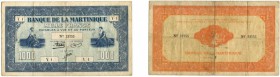 1066-Martinique
 1.000 francs - Type US 1942 - Emis en 1943 - Non daté - Alphabet Y.1 - N°23755 - Série 2
 D'une insigne rareté.
 Kolsky 321 - Pick...