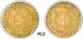 1120-Pays-Bas - Hollande
 Guillaume IV de Bavière (1404-1417)
 Chaise d’or - ND.
 Rare.
 Nettoyé.
 Del. 731 - Fr. 112
 TB à TTB - PCGS VF Detail...