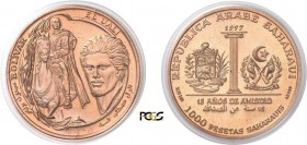 1179-République Arabe Saharaoui Démocratique
 (1975 à nos jours)
 Epreuve en cuivre du 1.000 pesetas argent - 1997.
 D’une grande rareté - 8 exempl...
