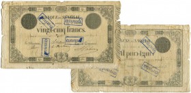 1236-Sénégal
 25 francs - Type 1854 modifié à l’identique - Tamponné : ANNULE.
 Numérotation imprimée - Non daté - Alphabet Q1 - N°730.
 Quelques m...