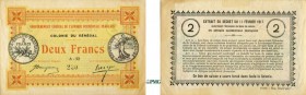 1237-Sénégal
 2 francs - Décret du 11 février 1917 - Filigrane abeilles - Verso « gén al ».
 Légèrement bruni.
 Kolsky manque cf. 385 - Pick 3a
 S...