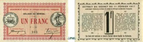 1238-Sénégal
 1 franc - Décret du 11 février 1917 - Filigrane abeilles.
 Verso « Gén al ».
 Rare dans cette qualité.
 Kolsky manque cf. 382 - Pick...