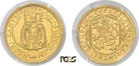 1295-Tchécoslovaquie
 Première République (1918-1938 )
 2 ducats or - 1932.
 Très rare, 5.496 exemplaires.
 6.98g - KM 9 - Fr. 1
 Superbe à FDC -...
