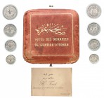 1310-Turquie
 Mohamed V (1327-1336 AH / 1909-1918)
 Coffret officiel de l’Hôtel de la Monnaie de l’Empire
 Ottoman contenant 4 épreuves.
 40 paras...