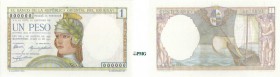 1336-Uruguay
 République (1930 à nos jours)
 Epreuve non filigranée du 1 peso - Type 18 juillet 1930 N°00000 - Daté du 18 juillet 1930 - N°000000.
...