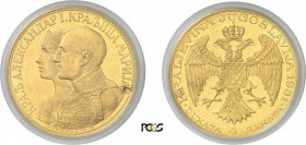 1383-Yougoslavie
 Alexandre Ier (1921-1934)
 4 ducats or - 1931.
 Poinçon épée.
 13.96g - KM 14.1 - Fr. 4
 Superbe à FDC - PCGS MS 62