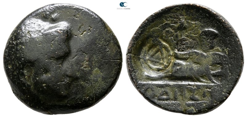 Thrace. Odessos circa 270-250 BC. 
Bronze Æ

17 mm., 4.53 g.



nearly ve...