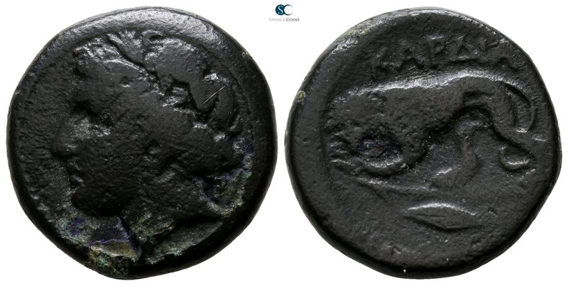 The Thracian Chersonese. Kardia 350-309 BC. 
Bronze Æ

18 mm., 7.85 g.


...