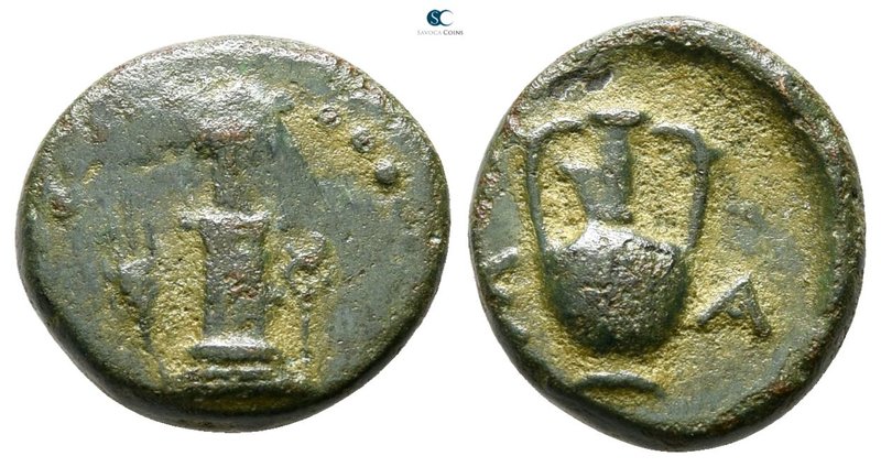 The Thracian Chersonese. Sestos circa 300 BC. 
Bronze Æ

10 mm., 1.63 g.

...