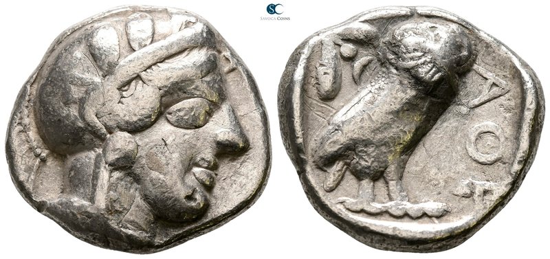 Attica. Athens circa 440-420 BC. 
Tetradrachm AR

24 mm., 17.16 g.



nea...