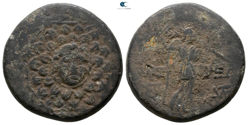 Paphlagonia. Amastris (?) circa 85-65 BC. 
Bronze Æ

21 mm., 7.14 g.



n...